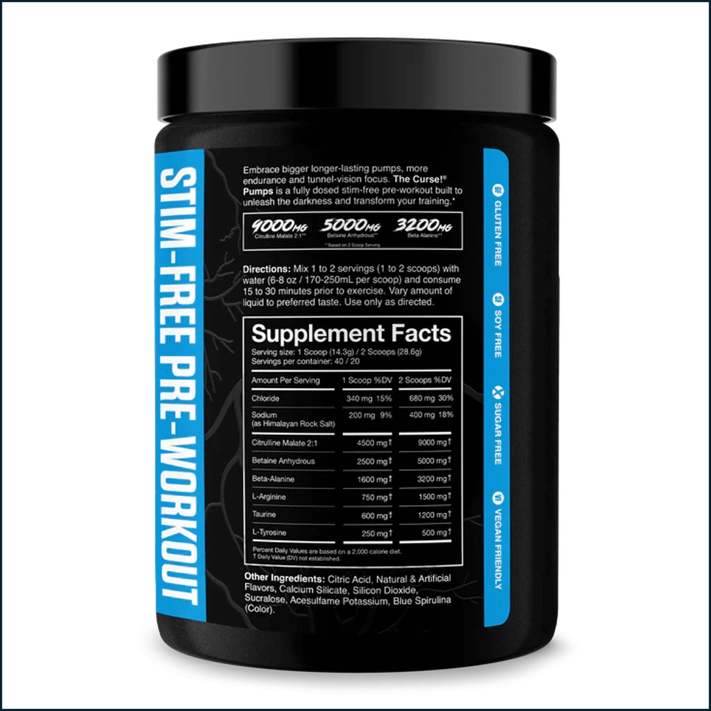 JNX Sports The Curse! Stim-Free Pump, 40 Servings