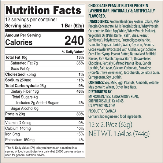 MyProtein Layered Protein Bar, Single
