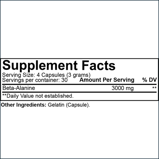 Nutrakey Beta Alanine, 120 Capsules