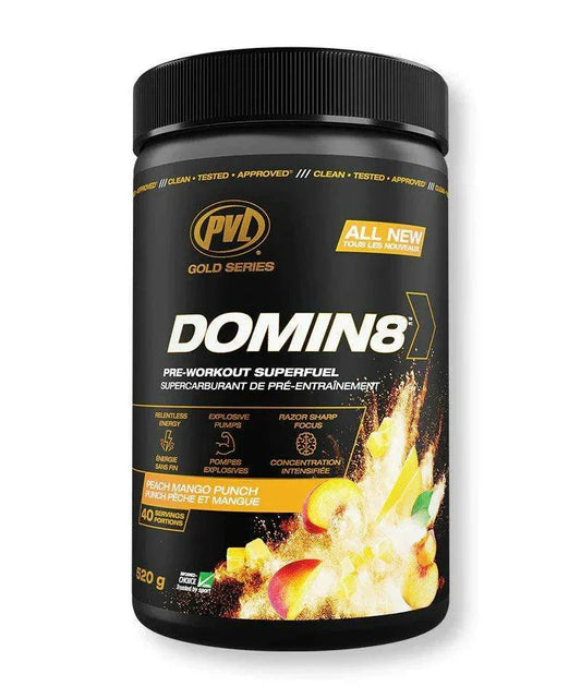 PVL Domin8 Pre-Workout SuperFuel, 20 Servings