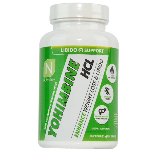 NutraKey Yohimbine HCL 3mg, 90 Capsules