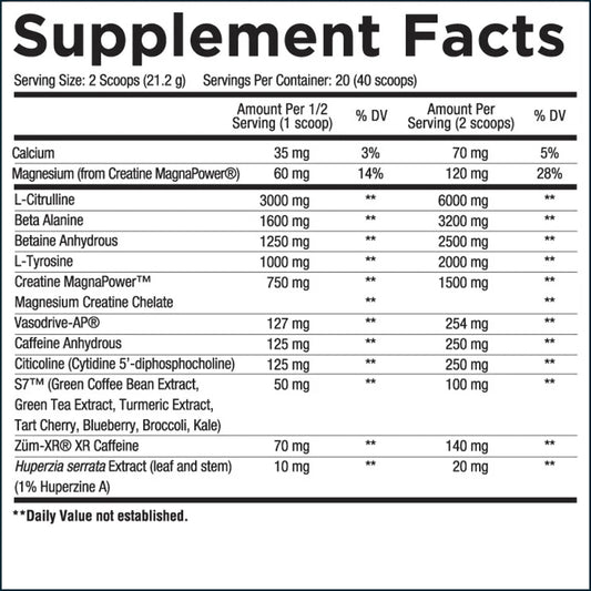 Core Nutritionals Fury Next Generation Pre-Workout, 20/40 Servings