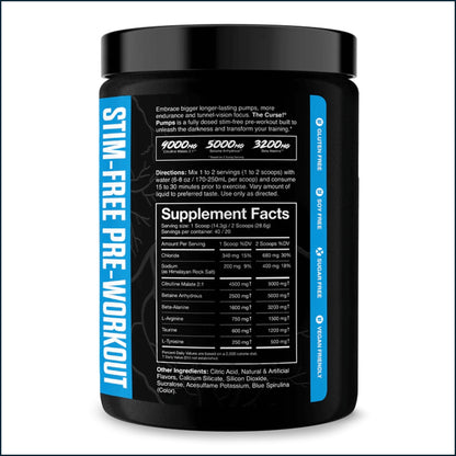 JNX Sports The Curse! Stim-Free Pump, 40 Servings
