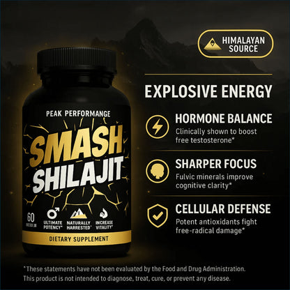 Smash Shilajit, 60 Capsules
