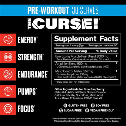 JNX Sports The Curse! Pre-workout, 30 Servings
