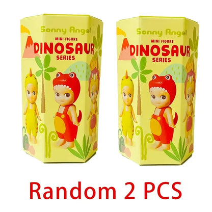 New Sonny Angel Dinosaur Series Hippers Harvest Cute Hippie Doll Trendy Car Mobile Phone Ornaments Dumplings Children'S Toy Gift