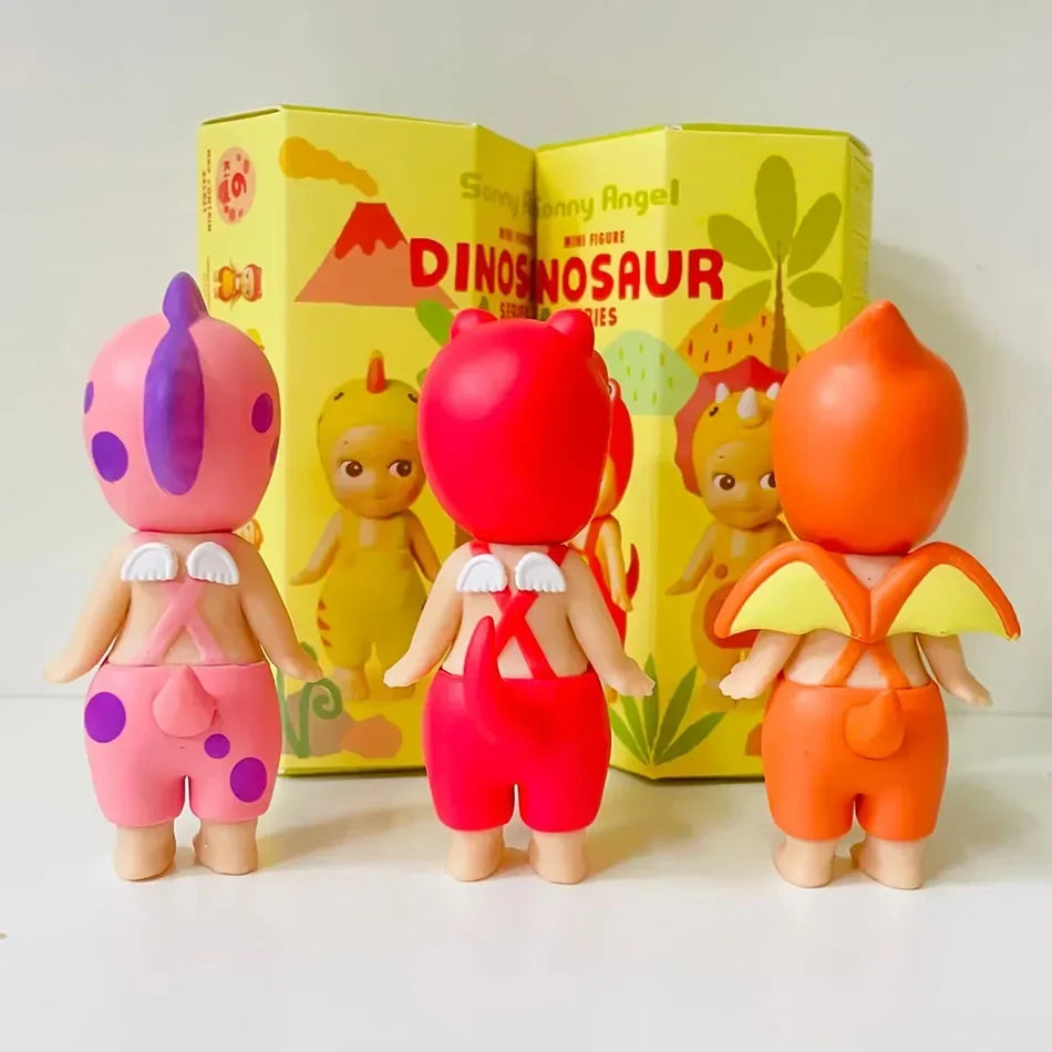 New Sonny Angel Dinosaur Series Hippers Harvest Cute Hippie Doll Trendy Car Mobile Phone Ornaments Dumplings Children'S Toy Gift