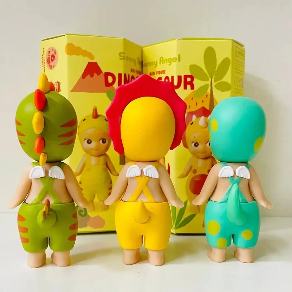 New Sonny Angel Dinosaur Series Hippers Harvest Cute Hippie Doll Trendy Car Mobile Phone Ornaments Dumplings Children'S Toy Gift