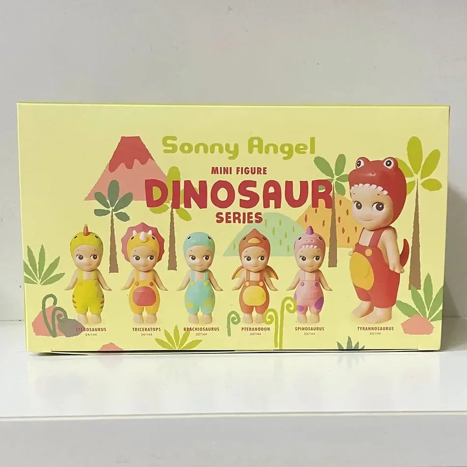 New Sonny Angel Dinosaur Series Hippers Harvest Cute Hippie Doll Trendy Car Mobile Phone Ornaments Dumplings Children'S Toy Gift