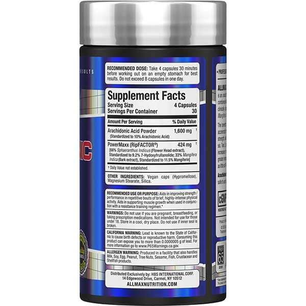 Allmax Arachidonic Acid+, 120 Capsules