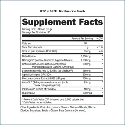 Bucked Up LFG Burn Pre-Workout, 30 Servings