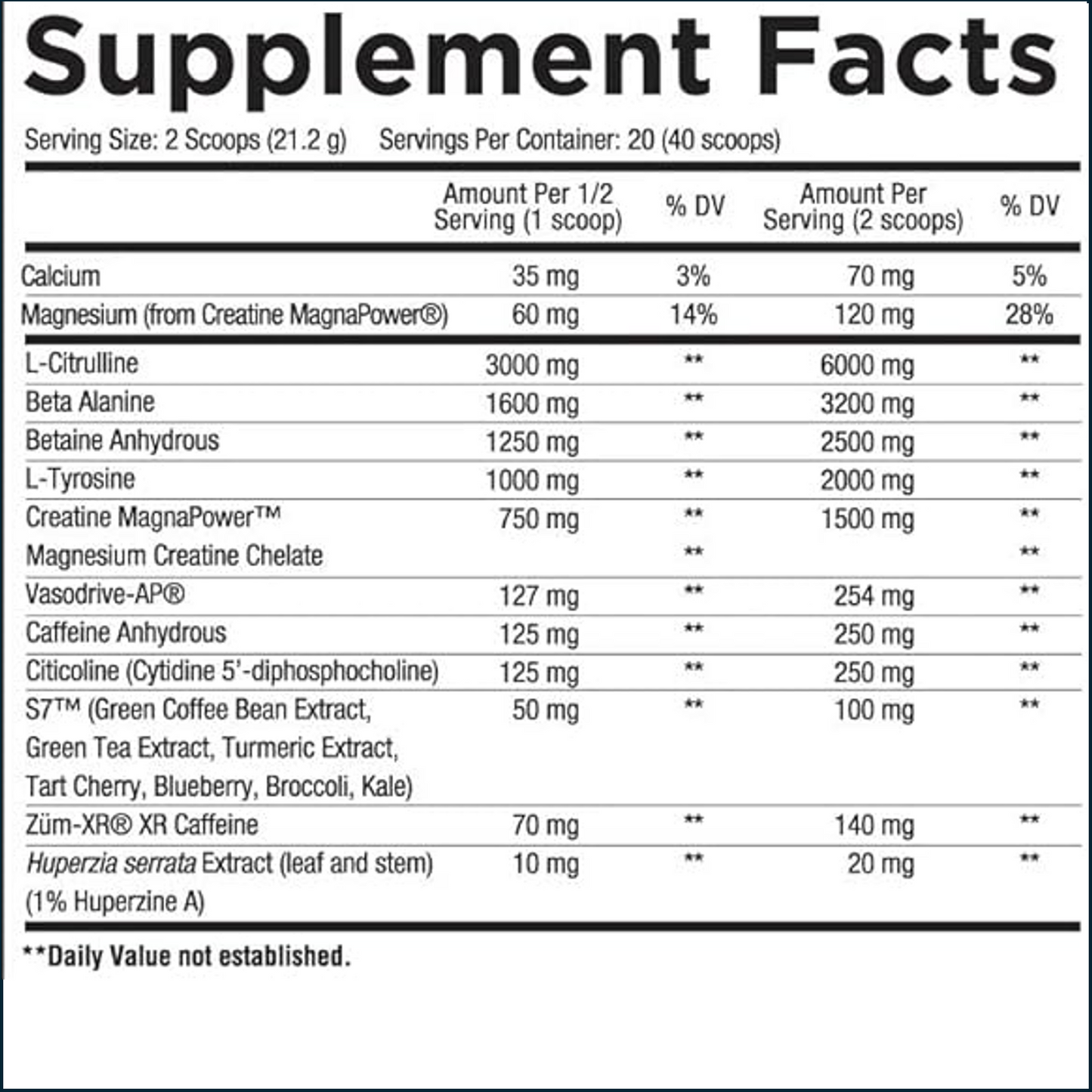 Core Nutritionals Fury Next Generation Pre-Workout, 20/40 Servings