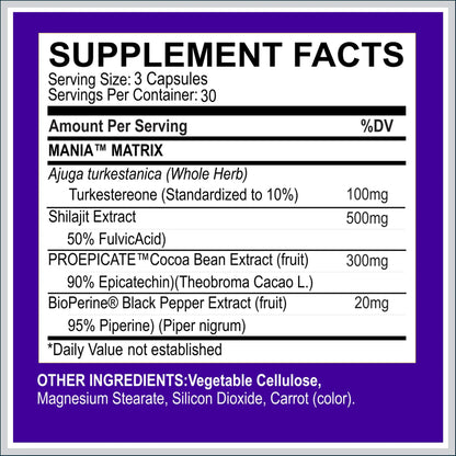 MyoBlox Mania Test Booster, 90 Capsules