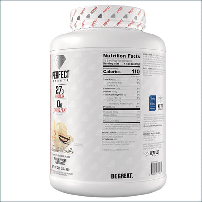 Perfect Sports Diesel 100% New Zealand Whey Protein Isolate, 5lbs
